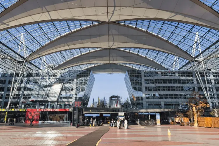 Aeroporto de Munique, um dos melhores aeroportos da Europa.