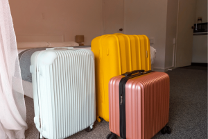 Três malas de viagem
