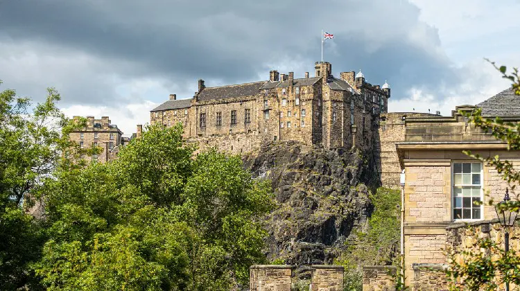 Castelo em Edimburgo, Escócia
