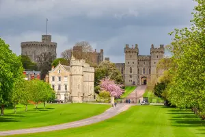 Entrada do Castelo de Windsor na Inglaterra