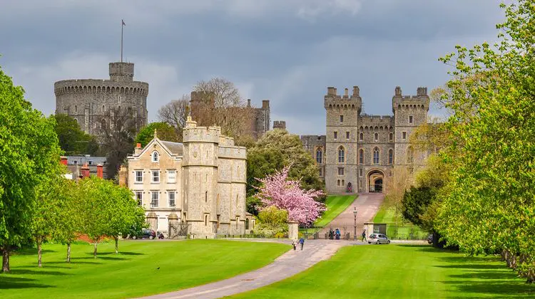 Entrada do Castelo de Windsor na Inglaterra