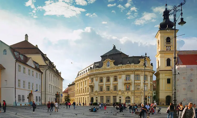 centro histórico de sibiu na romênia