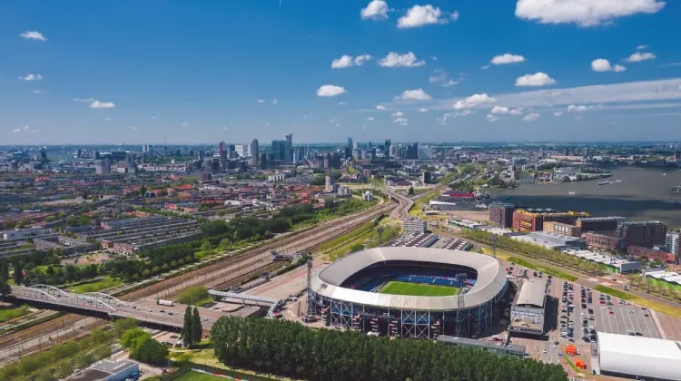 Estádio do Feyenoord, em Rotterdam, Holanda.