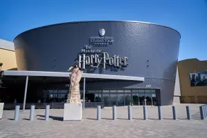 Entrada dos estúdios de Harry Potter em Londres.