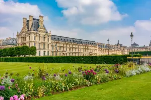 Jardim de Tuileries em Paris, França.