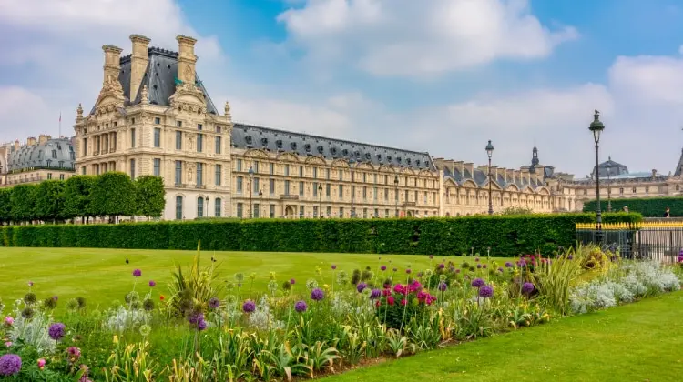 Jardim de Tuileries em Paris, França.