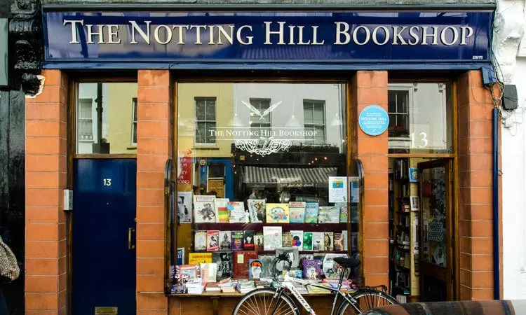 livraria notting hill em londres