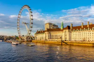 Visão panorâmica do London Eye