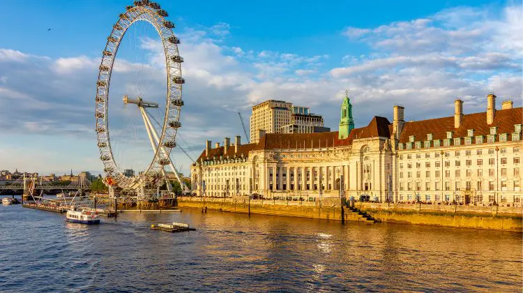 Visão panorâmica do London Eye