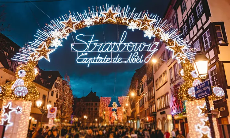 mercado de natal em estrasburgo alsácia