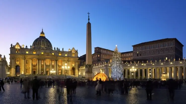 Praça de São Pedro, no Vaticano.