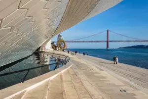 Entrada do MAAT um dos museus de Lisboa mais famoso.