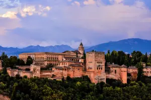 Vista da Alhambra, Granada, Espanha.