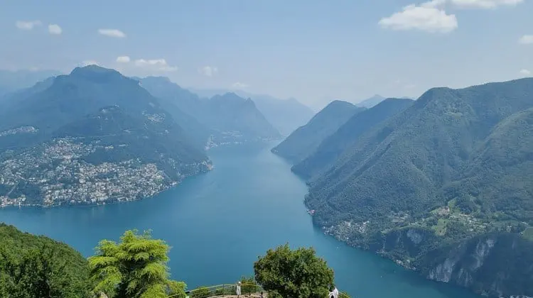 Lago Lugano, principal atração do que fazer em Lugano.