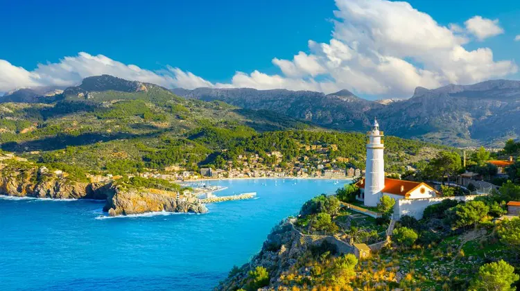 Vista da Ilha Maiorca, Espanha