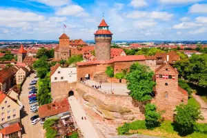Castelo de Nuremberg em dia de sol