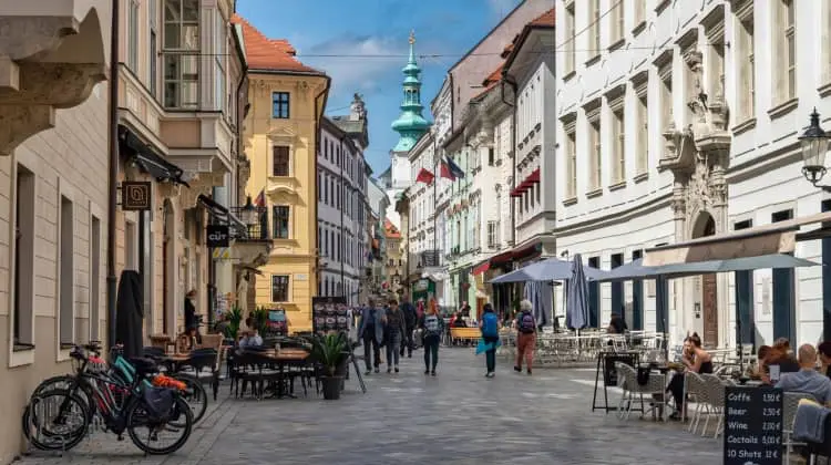 Restaurantes em Bratislava, centro histórico