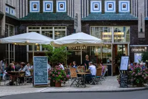 Área externa de restaurante em Munique