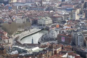 Bilbao com opções de lugares onde ficar