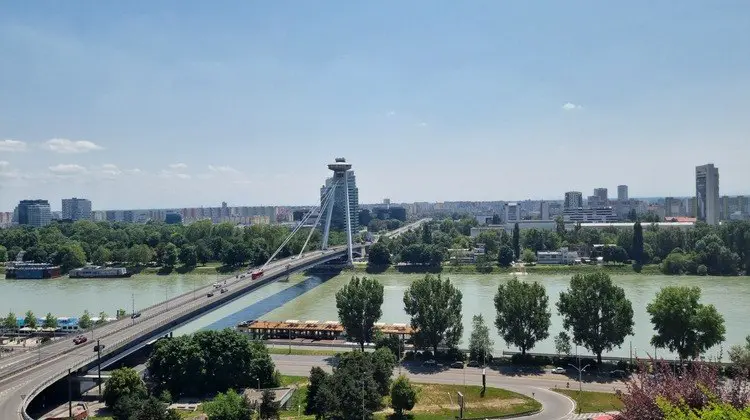 Visão panorâmica da cidade de Bratislava
