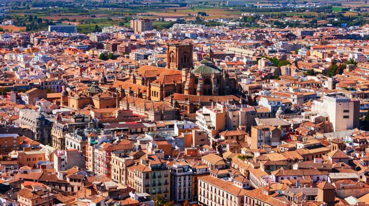 Vista de Granada, Espanha.