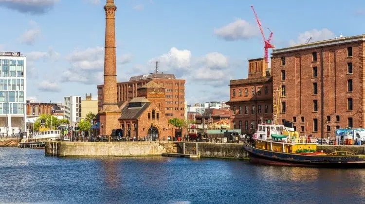 Visão panorâmica da cidade de Liverpool