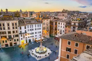 Vista de Roma a partir do Pantheon