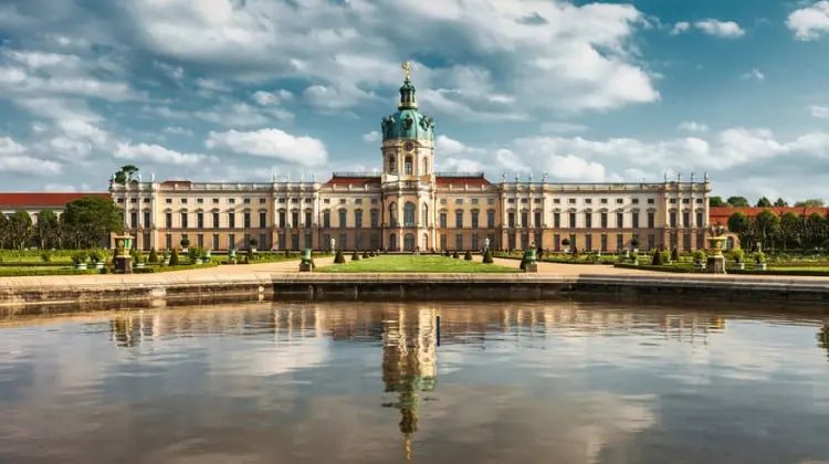 Vista do lago do Palácio de Charlottenburg