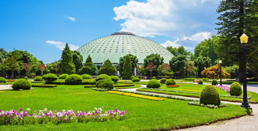 palácio de cristal no porto