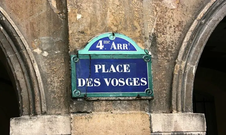 place des vosges placa