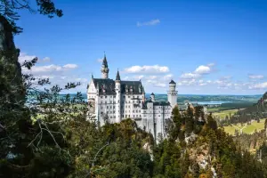 Vista do castelo de Neuschwanstein