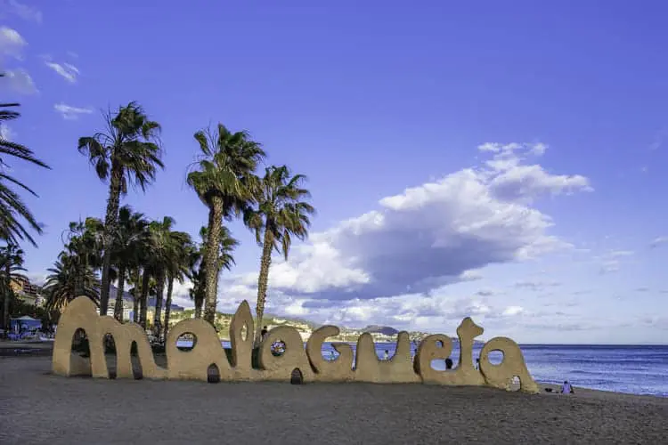 Praia la Malagueta, Málaga, Espanha