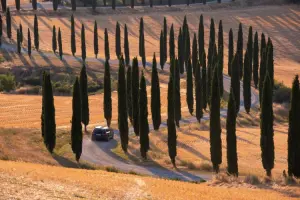 Alugar um carro para fazer o roteiro Toscana é uma boa ideia.