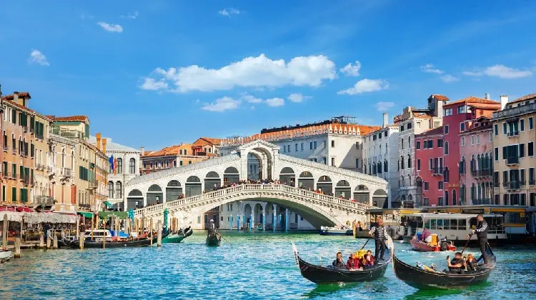 Canal Grande em Veneza, Itália