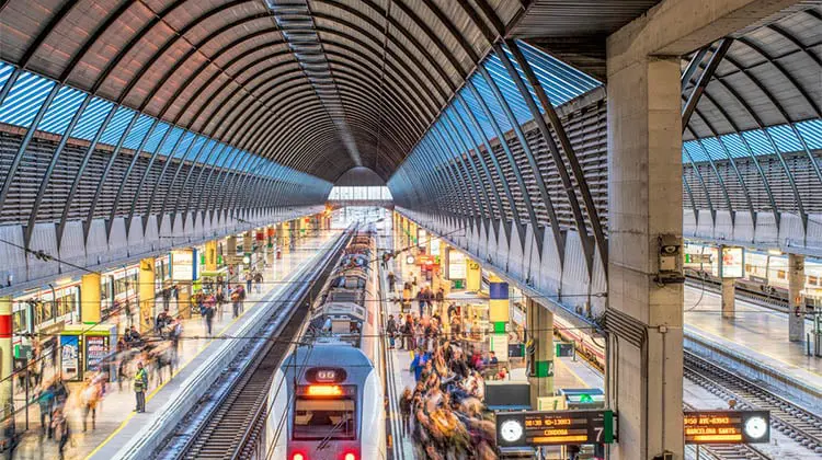 Estação de trem na Espanha