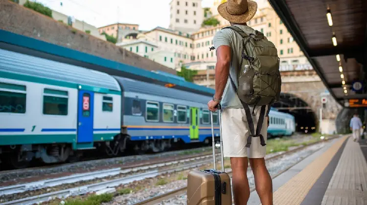 Estação de trens na Itália