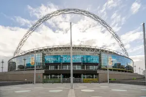Entrada principal para o Wembley Stadium Tour.