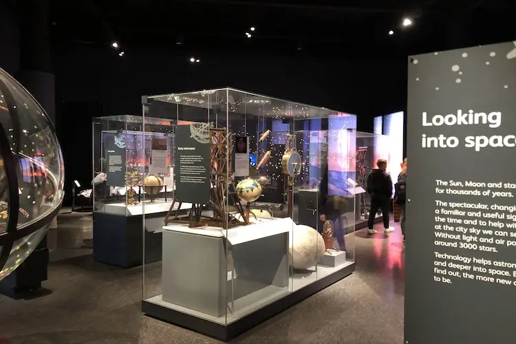Astronomia faz parte da área de ciência e tecnologia do museu