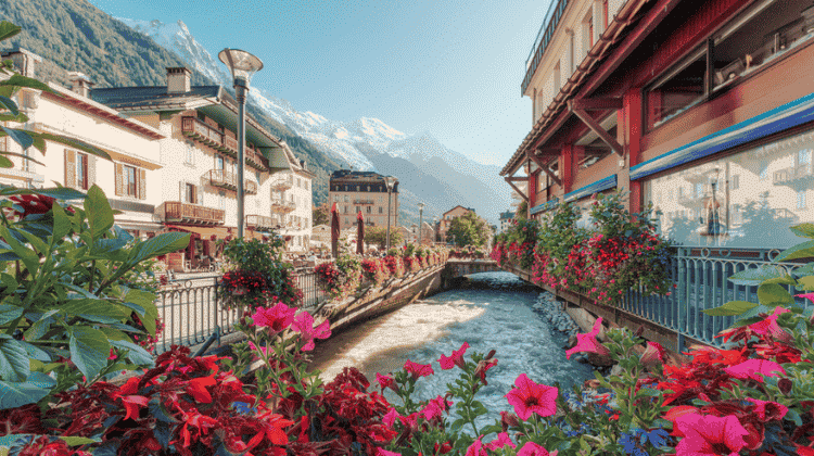Aos pés do Mont Blanc, maior pico da Europa, Chamonix-Mont-Blanc é uma das melhores opções de bate e volta de Genebra ao unir centro histórico, rios cristalinos e natureza exuberante