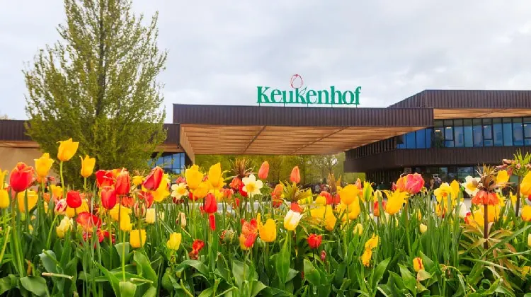 Entrada do Keukenhof.