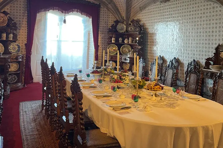 Sala de jantar do Palácio.
