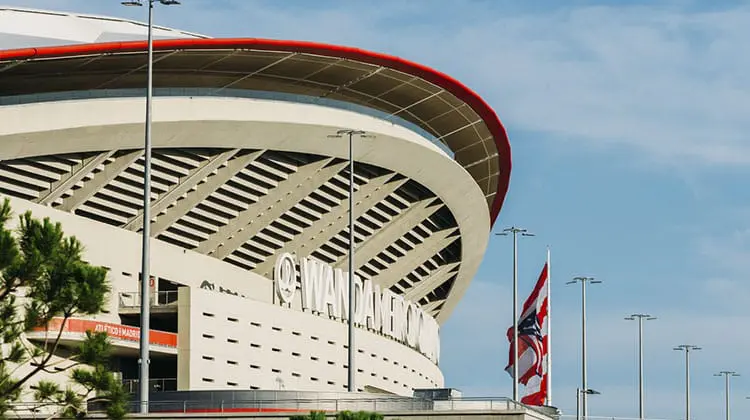 Fachada do Estádio do Atlético de Madrid