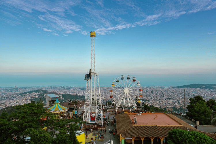 Vista panorâmica do Parque Tibidabo