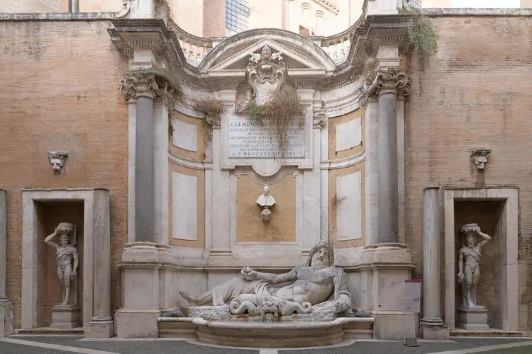 O Marforio, nos Museus Capitolinos.