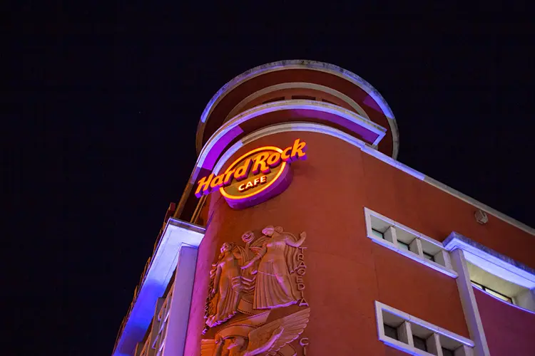 Fachada do Hard Rock Café de Lisboa