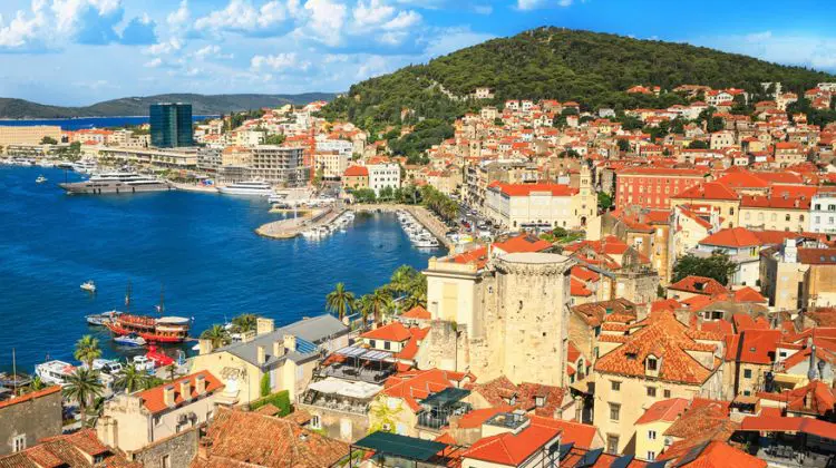 Visão panorâmica do Centro, boa região onde ficar em Split