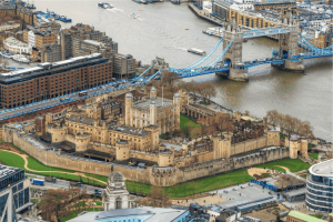 Vista aérea da Torre de Londres