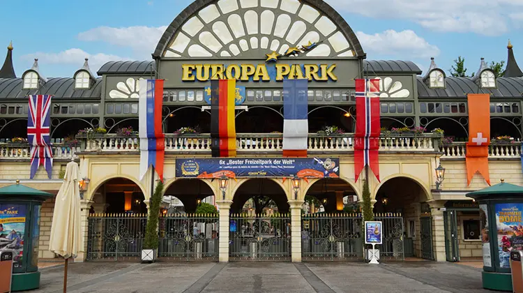 Entrada do Europa Park, em Rust, Alemanha