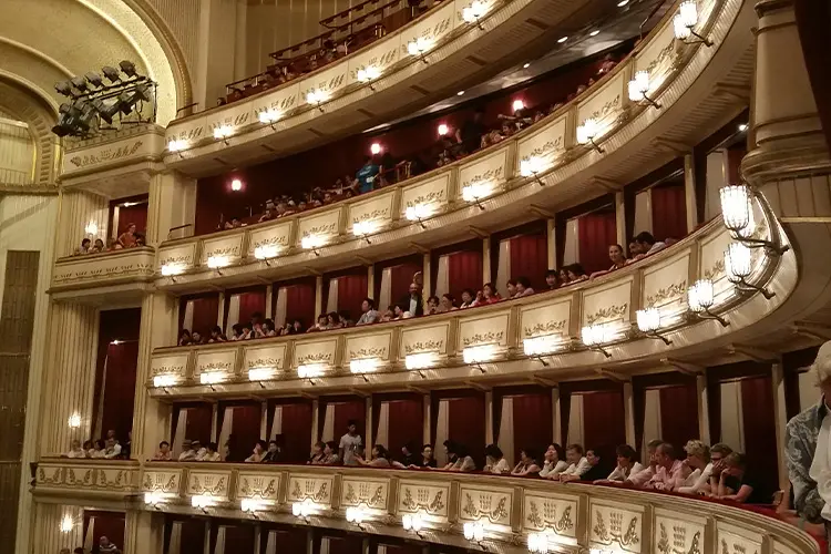 camarotes na ópera de Viena