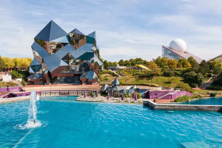 Parque de diversão, próximo a Poitiers , na França